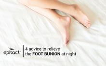 How to relieve throbbing bunion pain at night?
